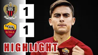 As roma vs Nice | 1 - 1 |