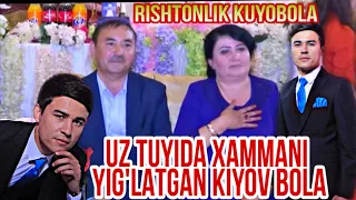 RISHTONLIK KUYOV UZ TUYIDA XAMMANI YIGLATTI 
        РИШТОНЛИК КУЙВ УЗ ТУИДА ХАММАНИ ЙГЛАТТИ