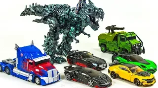 Transformers 5 Optimus Prime Grimlock Bumblebee Hotrod Crosshair Drift Hound Vehicle Car Robot Toys