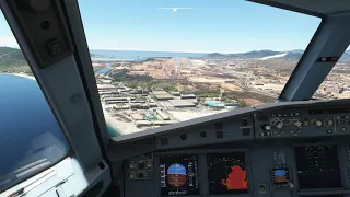 Microsoft Flight Simulator | FlyByWire A320neo Gorgeous Landing in Ibiza - 4K