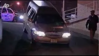 Raw Video: Hearse Arrives at N.J. Funeral Home