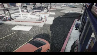 GTA V-Gang shootout on and off CCTV footage