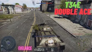 The T34E STZ Double ace, and lone survivor (War Thunder ) Russia 4.0