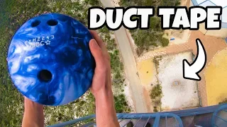 Can DUCT TAPE Stop a BOWLING BALL from 45m?