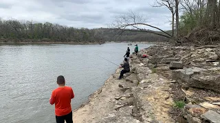 Hmong Oklahoma White bass fishing 2024