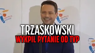 Trzaskowski nie wytrzymał i wybuchnął śmiechem po absurdalnym pytaniu od dziennikarki TVP