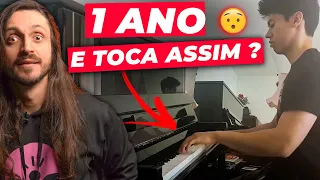 Pianista reage a vídeos “Progresso de 1 ano no piano”