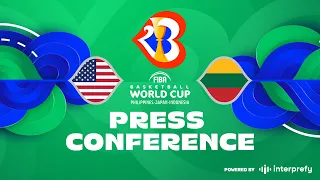 USA v Lithuania - Press Conference | FIBA Basketball World Cup 2023