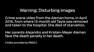 Warning: Disturbing images: Crime scene video from home where 13-month-old starved to death