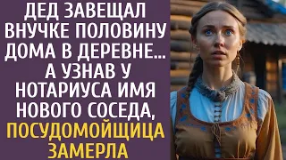 Дед завещал внучке половину дома в деревне… А узнав у нотариуса имя нового соседа посудомойка ахнула