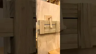 Great idea to lock a wooden door without a key