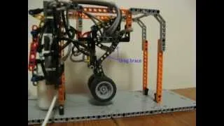 lego technic prop aircraft main landing gear prototype testing