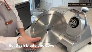 How To Clean Consiglio's Gourmet ES Meat Slicers