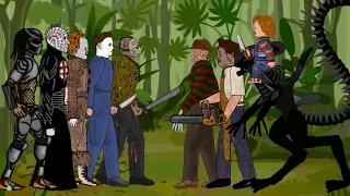 Jason vs Freddy vs Michael vs Pennywise vs Leatherface vs Chucky vs Pinhead vs Alien vs Predator