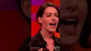 Anne Hathaway imitates Britney Spears' Baby One More Time - #shorts  #comedy #annehathaway #funny