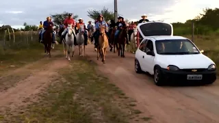 Entourage with horses in the interior of Bahia - I come at this moment to present the Cavalgada