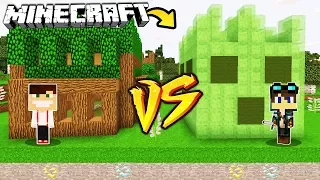 ZAMEK DRZEWO VS ZAMEK SLIME W MINECRAFT!