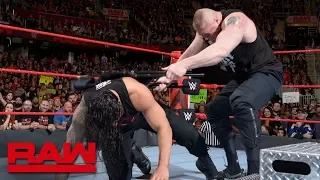 Brock Lesnar brutalizes injured Roman Reigns: Raw, March 26, 2018