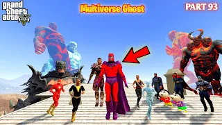 Multiverse Ghost Magneto Man Kill Franklin Black Adam Avengers Army in GTA5 #93