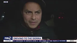 What it's like driving to the Sierra ahead of blizzard