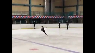 Alexandra Trusova first time landed Quad Flip