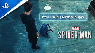 NEW Marvel's Spider-Man Equip/Unequip Suit-Mid Gameplay Function