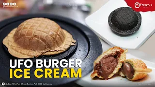 Fresco UFO Burger with Ice Cream! More unique Street Food Machine with us!