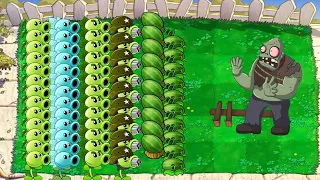 All Pea PvZ vs Gargantuar vs Zombies - Plants vs Zombies Minigames Zombotany 2