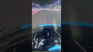 George Russell Hands Free At 200 MPH - Qatar GP