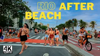 🇧🇷 RIO AFTER THE BEACH IN THE AFTERNOON 4K ⁶⁰ | RIO DE JANEIRO, BRAZIL