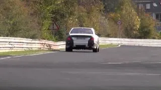 Prototype 2013 S-Class Mercedes tested hard on the Nürburgring Racetrack