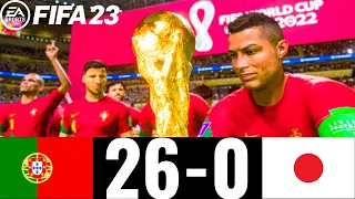 FIFA 23 | Portugal 26 - 0 Japan - FIFA World Cup Qatar 2022 | Gameplay