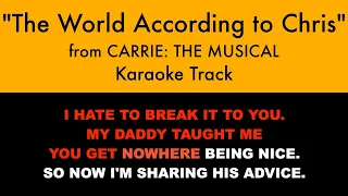 "The World According to Chris" from Carrie: The Musical - Karaoke Track with Lyrics on Screen