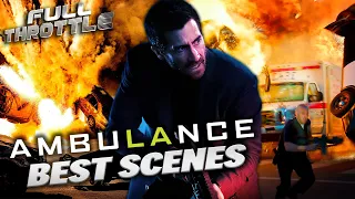 Best Action Scenes In Michael Bay's Ambulance (2022) | Full Throttle