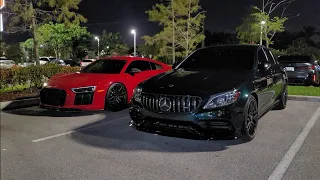 2017 Audi R8 V10 Bolt Ons OTS 93 vs 2019 Mercedes C63 S AMG Bolt Ons E30