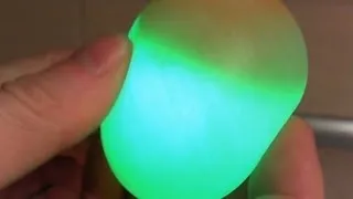 Glowing Bouncy Egg - vinegar and egg - Rubber Egg Science Experiment