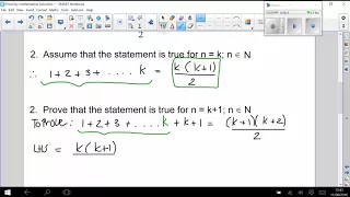 Gr 12  Video 11  Proof by Mathematical induction