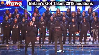 B Positive Choir with AMAZING Rise Up  Auditions Britain's Got Talent 2018 S12E01