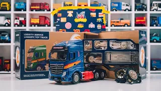 Logistic service trucks unboxing #toycar #modelcars #toys #youtube #truck #automobile #viral