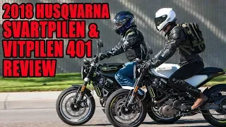 2018 Husqvarna Svartpilen And Vitpilen 401