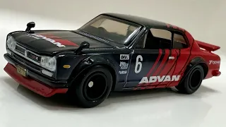 Hot Wheels 1972 Nissan Skyline H/T 2000GT-R (2024 RLC Exclusive | Yokohama Advan)