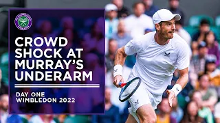 Centre Court Stunned by Andy Murray's Underarm Serve | Wimbledon 2022