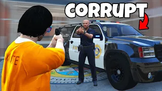 Running From Cops And Wiping PD in GTA 5 RP