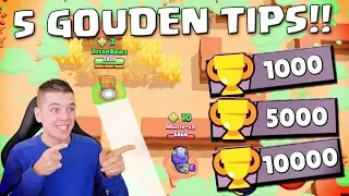 5 TIPS OM 10.000+ TROPHIES TE KRIJGEN IN BRAWL STARS!! NEDERLANDS