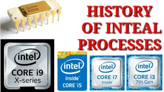 History of intel  Processes ll Evolution of Intel | History of Intel Processors ( 1971-2018 ) ll