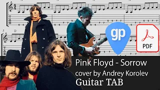 Pink Floyd - Sorrow SOLO (Pulse/Studio/Jam Mix) cover by Andrey Korolev Guitar Tabs [TABS]