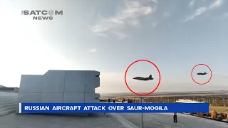 Russian Aircraft Attack Over Saur-Mogila At This Moment.