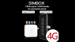 4G SIMBOX 5SIM 3Standby No Roaming abroad for iPhone and Android