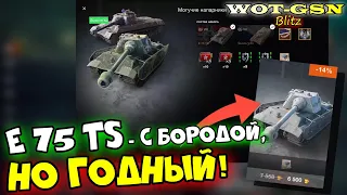 E 75 TS - ЧЕСТНЫЙ ТЕСТ! ГОДНЫЙ ПРЕМ! В наборе с Skoda T 45 за 8500 золота в wot Blitz 2023 | WOT-GSN