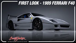 FIRST LOOK - 1989 Ferrari F40 - BARRETT-JACKSON 2023 SCOTTSDALE AUCTION